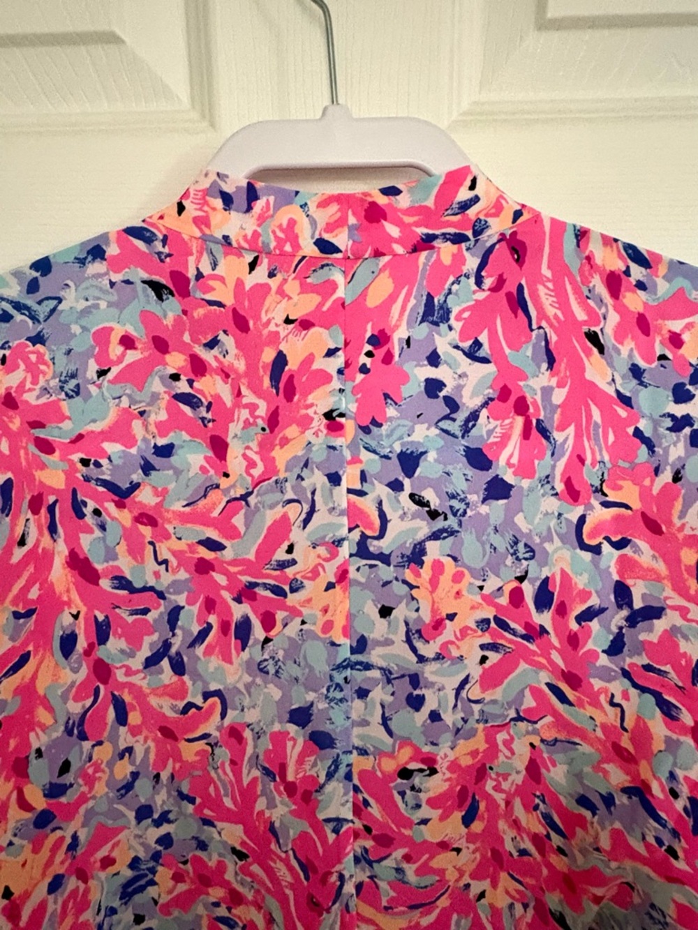 Lilly Pulitzer Pink Multi Floral Mini Kimono Dress w Sash & Bow & deep V-neck- M - Picture 6 of 9